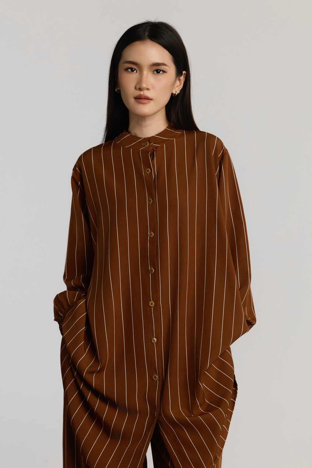 ELLIS BLOUSE - BROWN