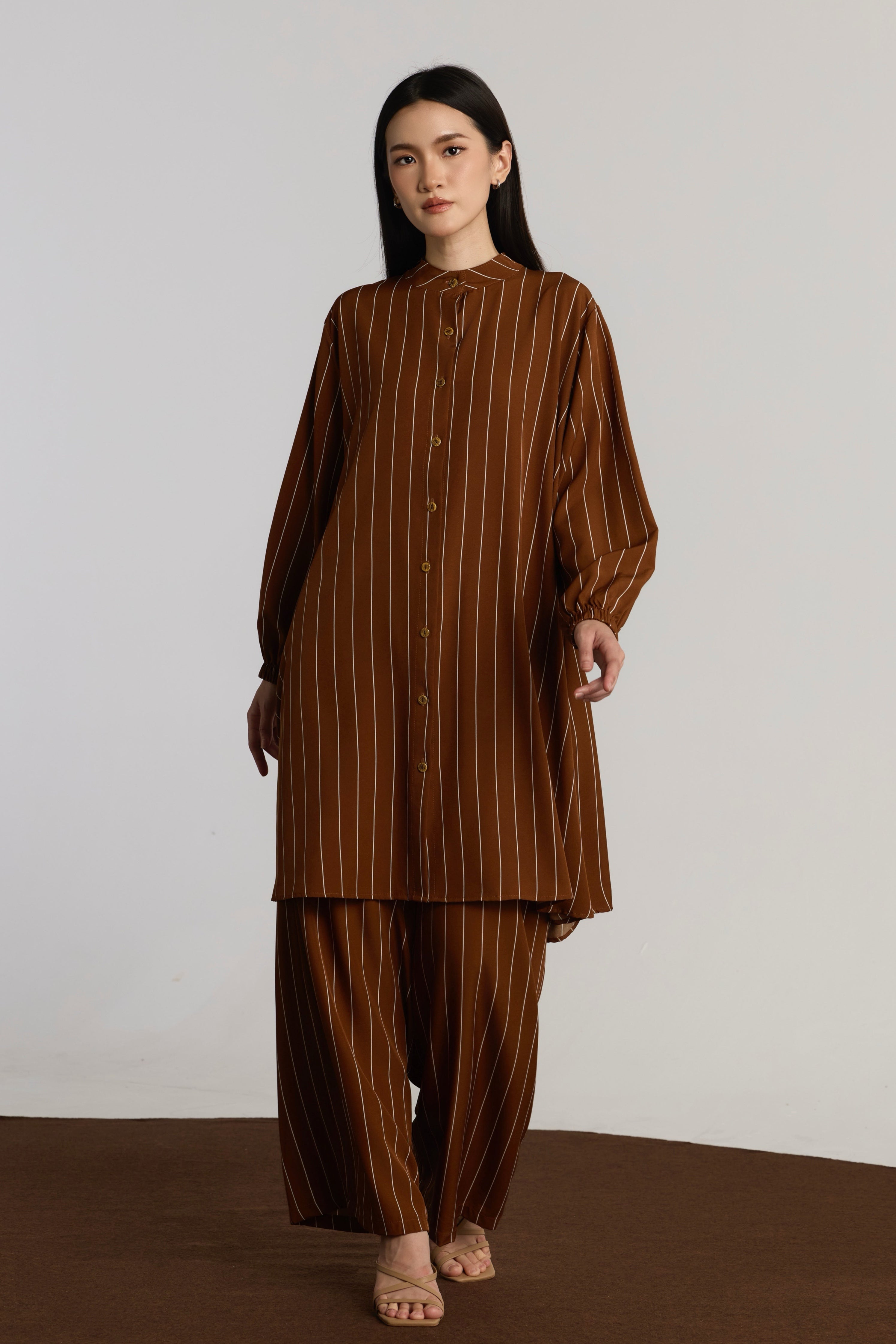 ELLIS BLOUSE - BROWN