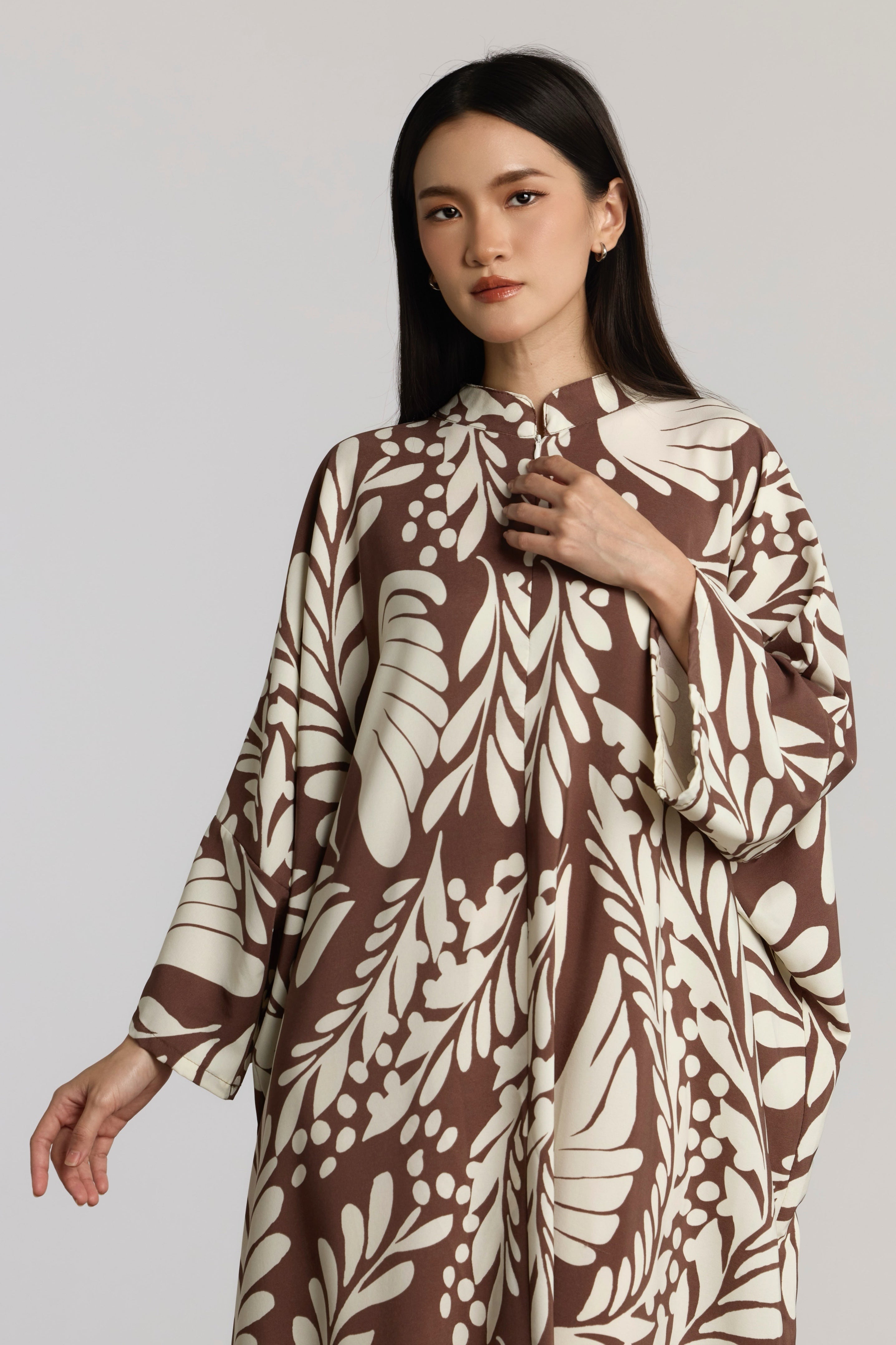 NUMI KAFTAN - BROWN