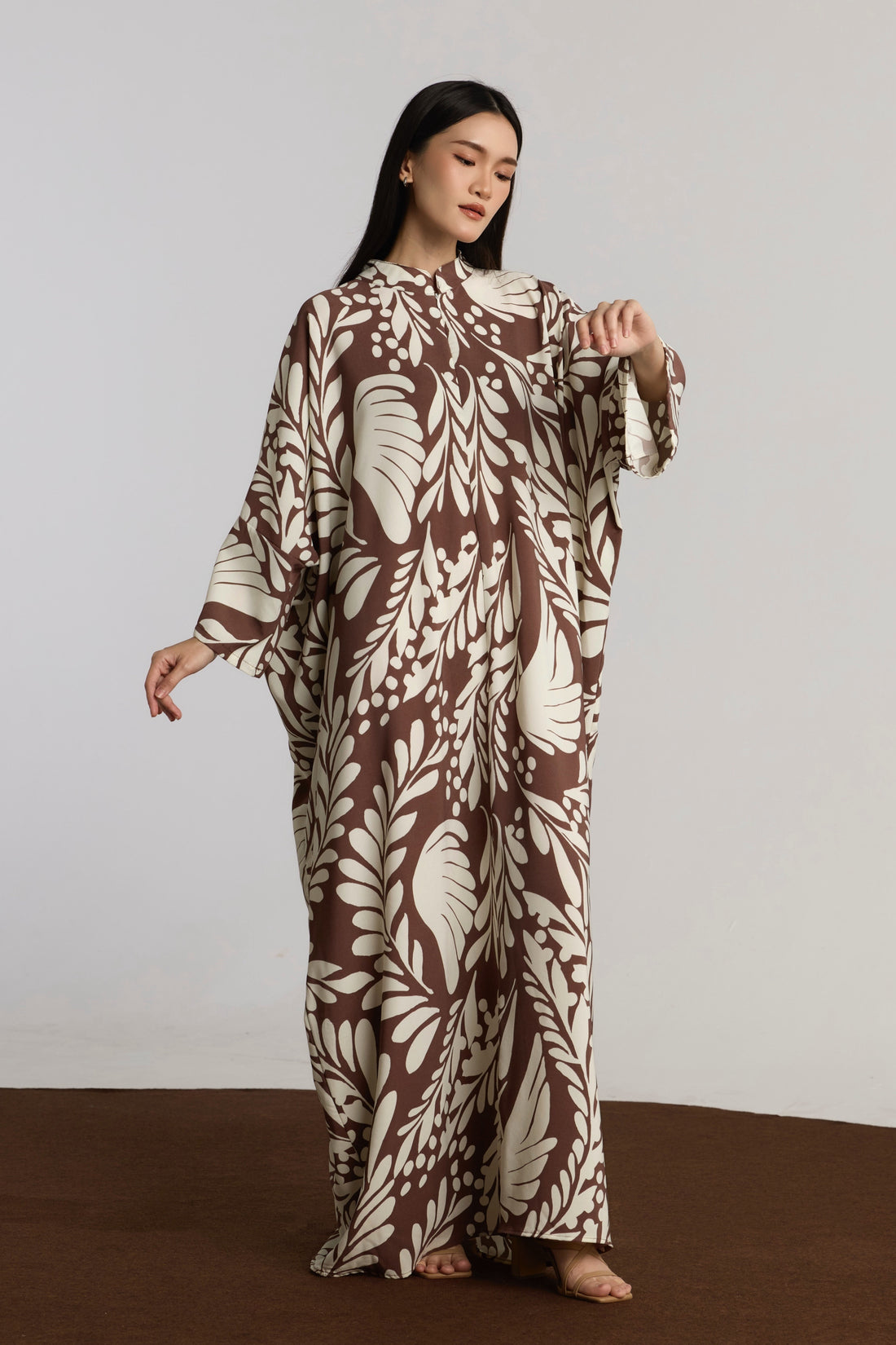 NUMI KAFTAN - BROWN
