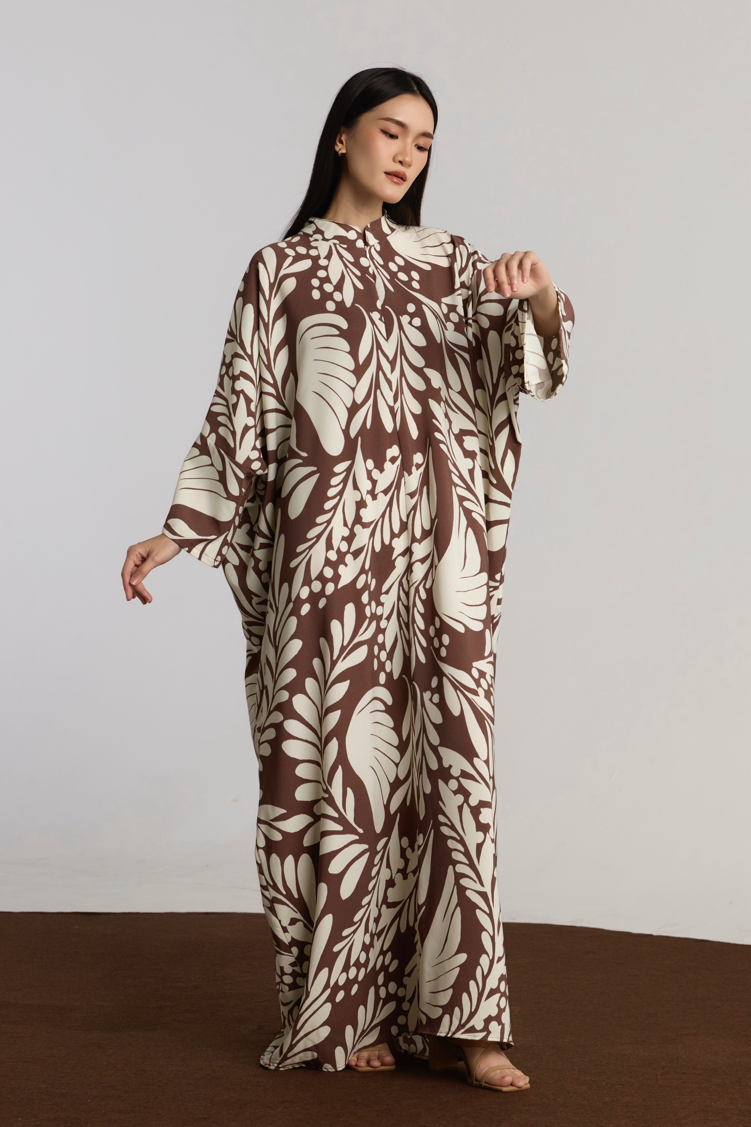 NUMI KAFTAN - BROWN