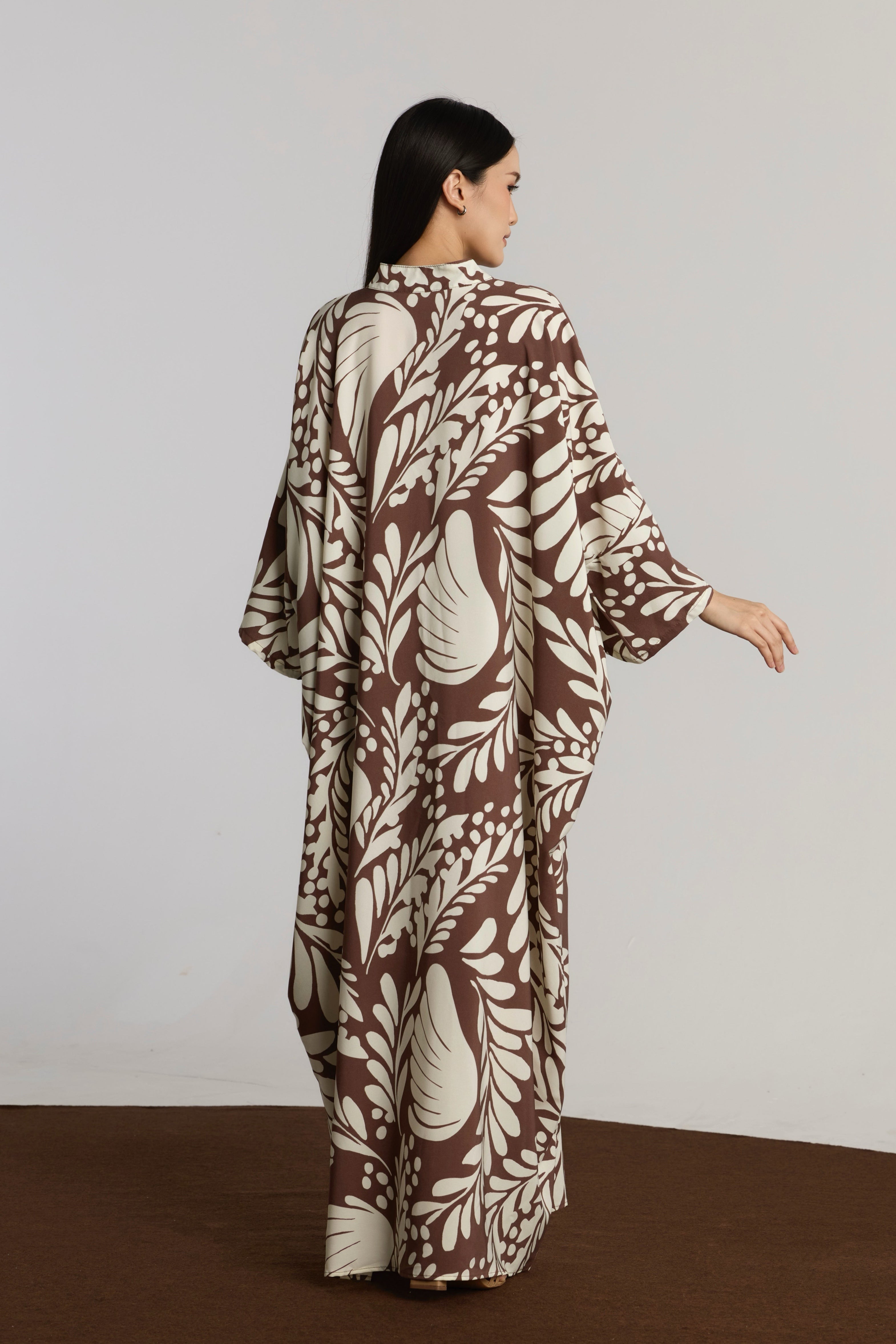 NUMI KAFTAN - BROWN