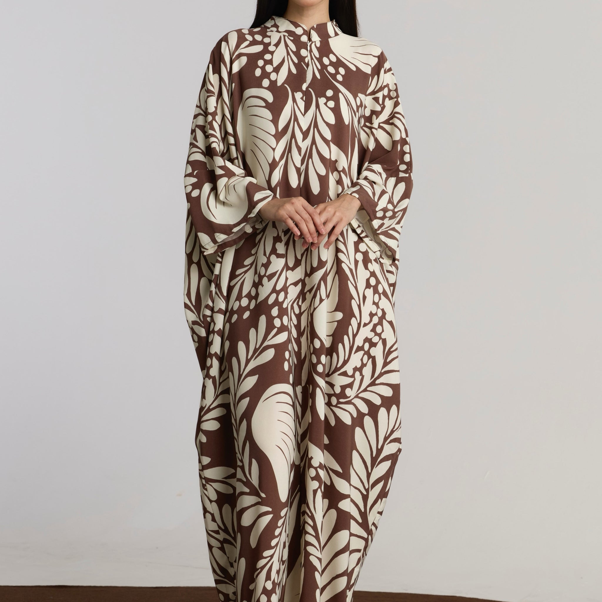 NUMI KAFTAN - BROWN