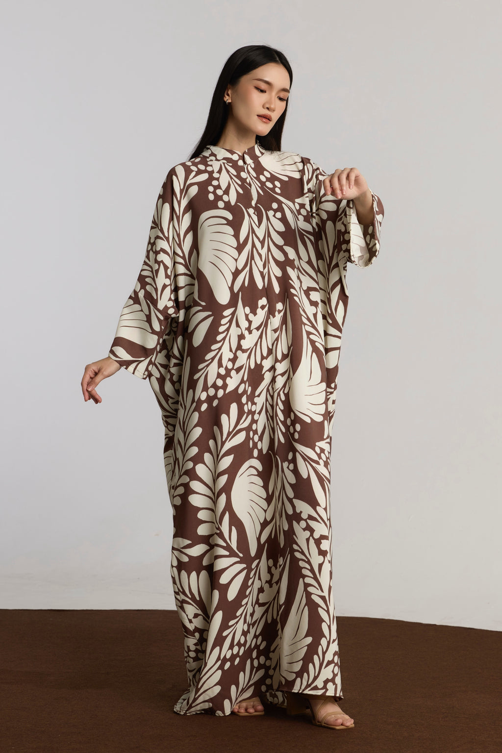 NUMI KAFTAN - BROWN