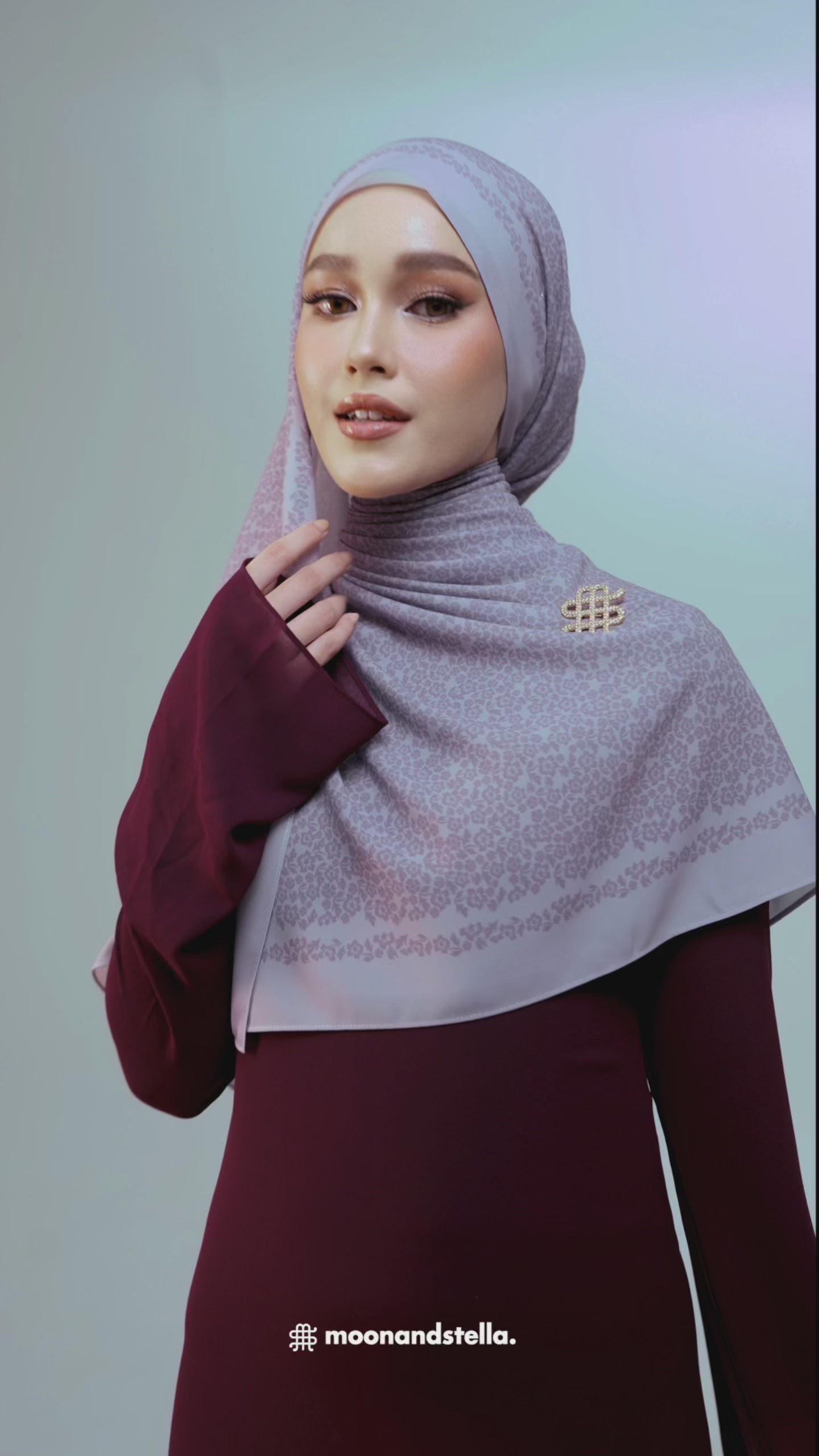 BAE CHIC SHAWL - LILAC MARBLE