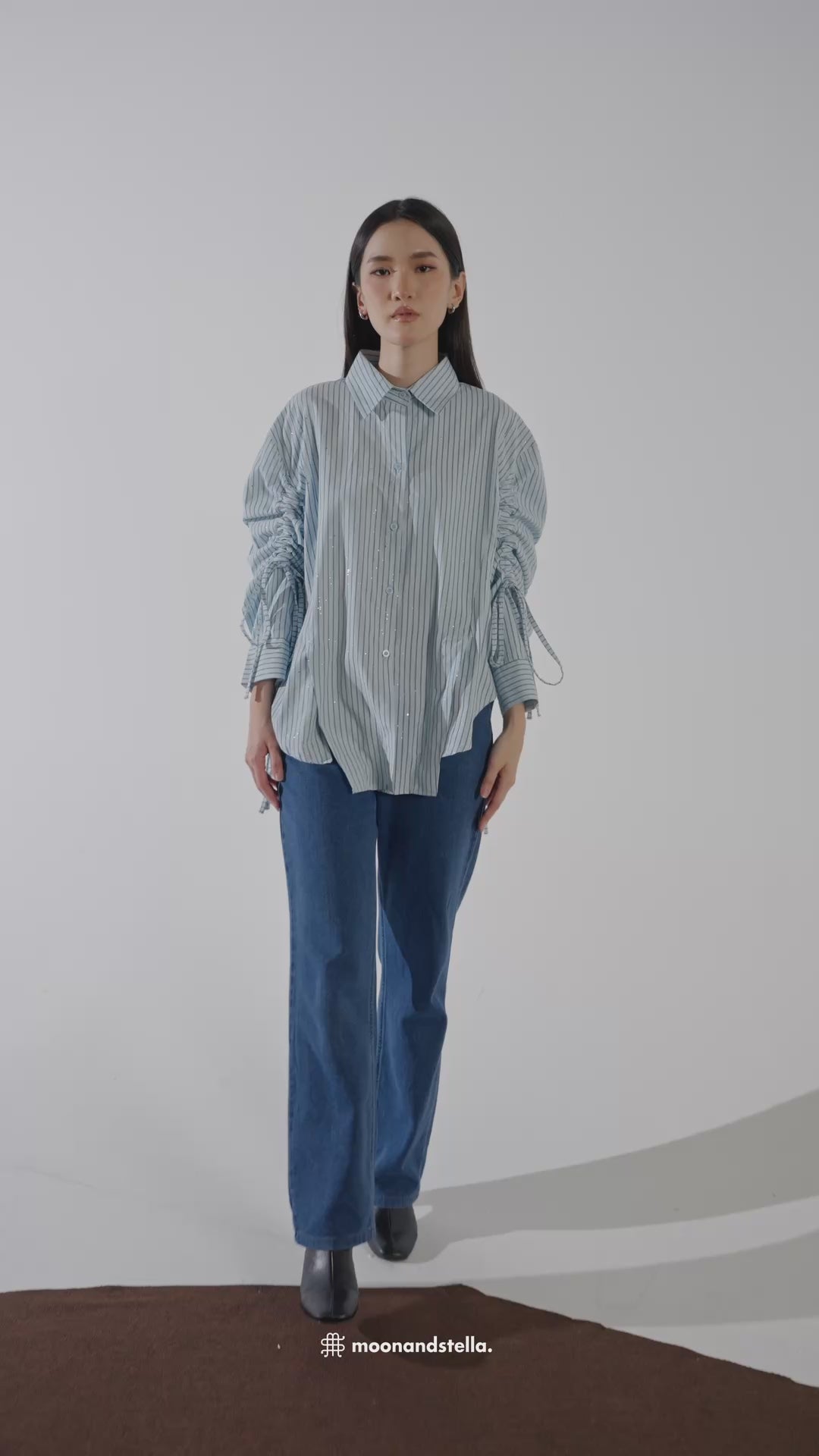 CLARA CASUAL TOP - BLUE