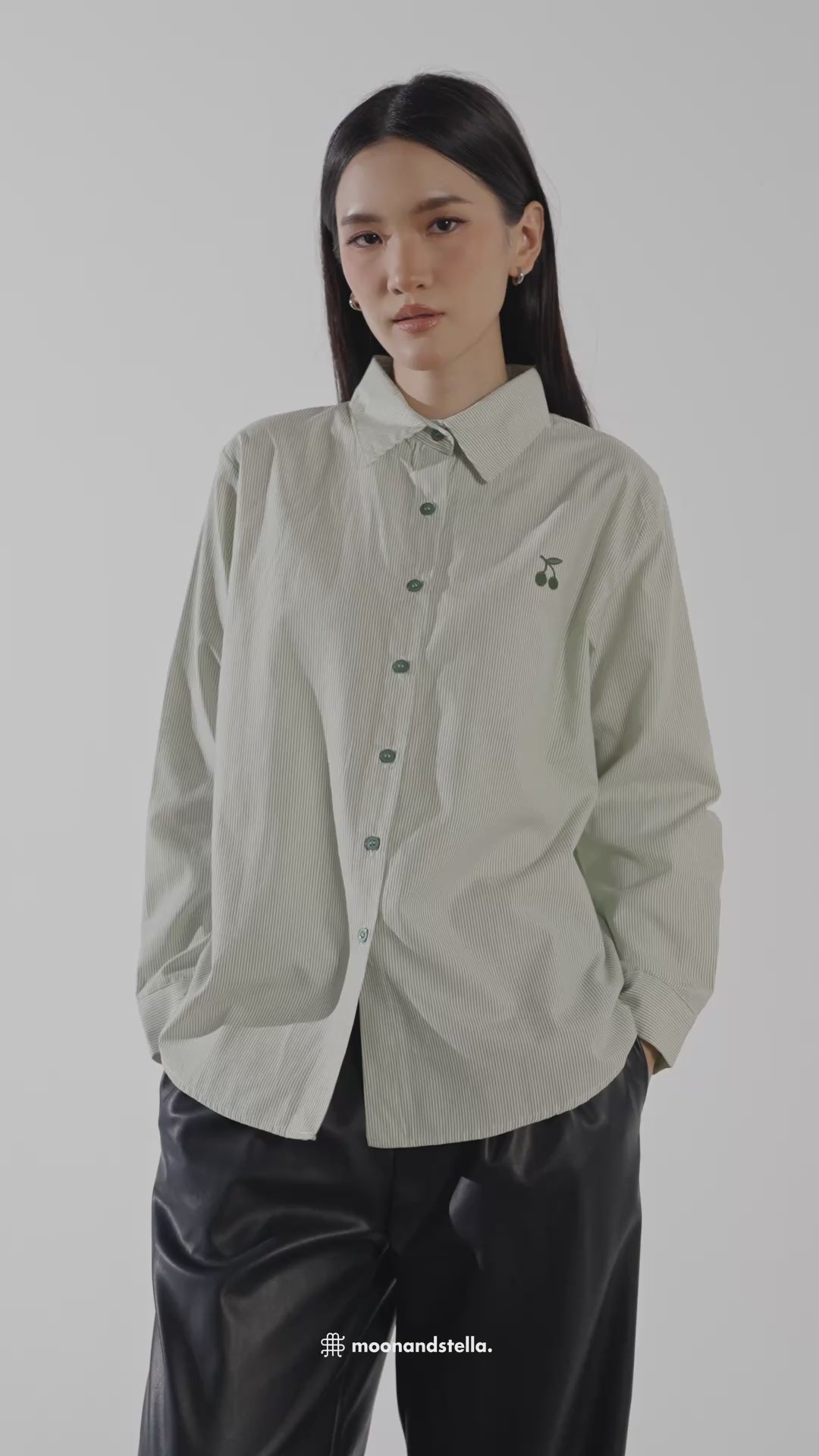 CUMI CASUAL TOP - GREEN