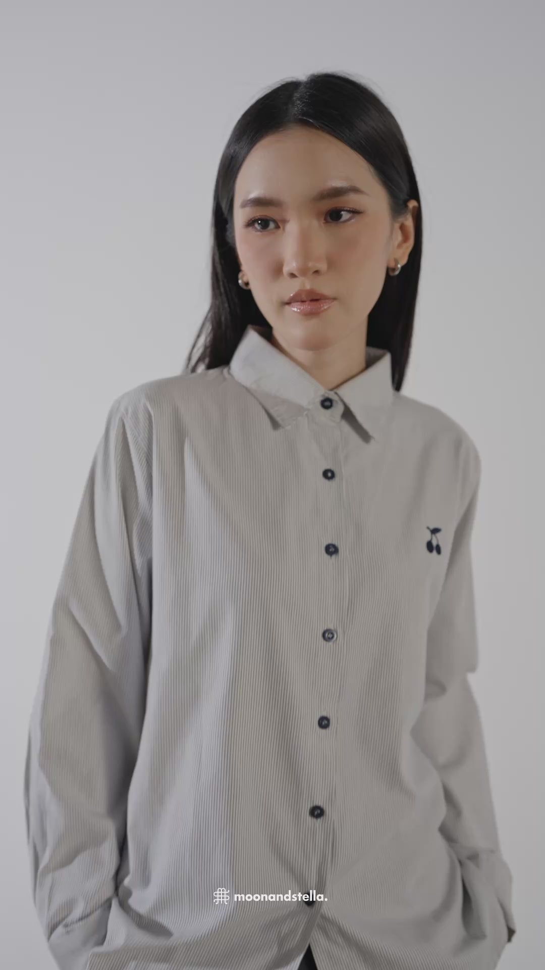 CUMI CASUAL TOP - DARK BLUE
