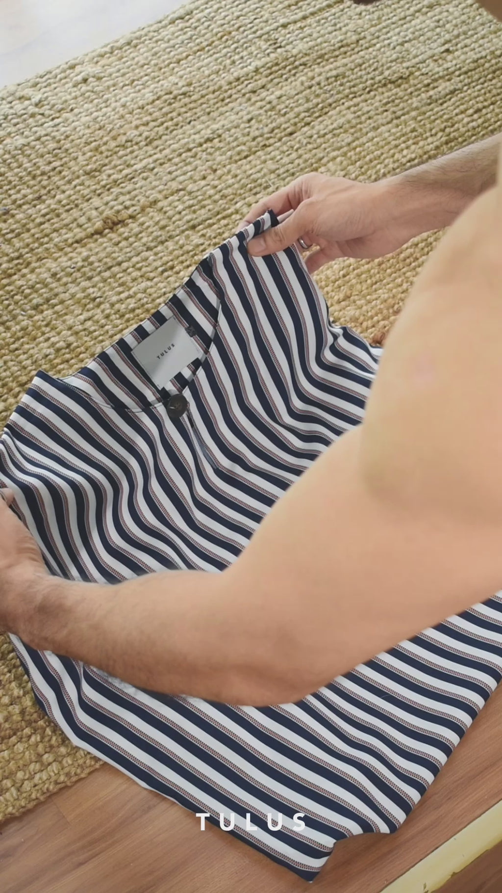 TULUS - HATTA OVERSIZE DARK BLUE STRIPE