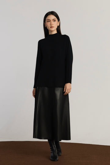 LUNA CASUAL TOP - BLACK