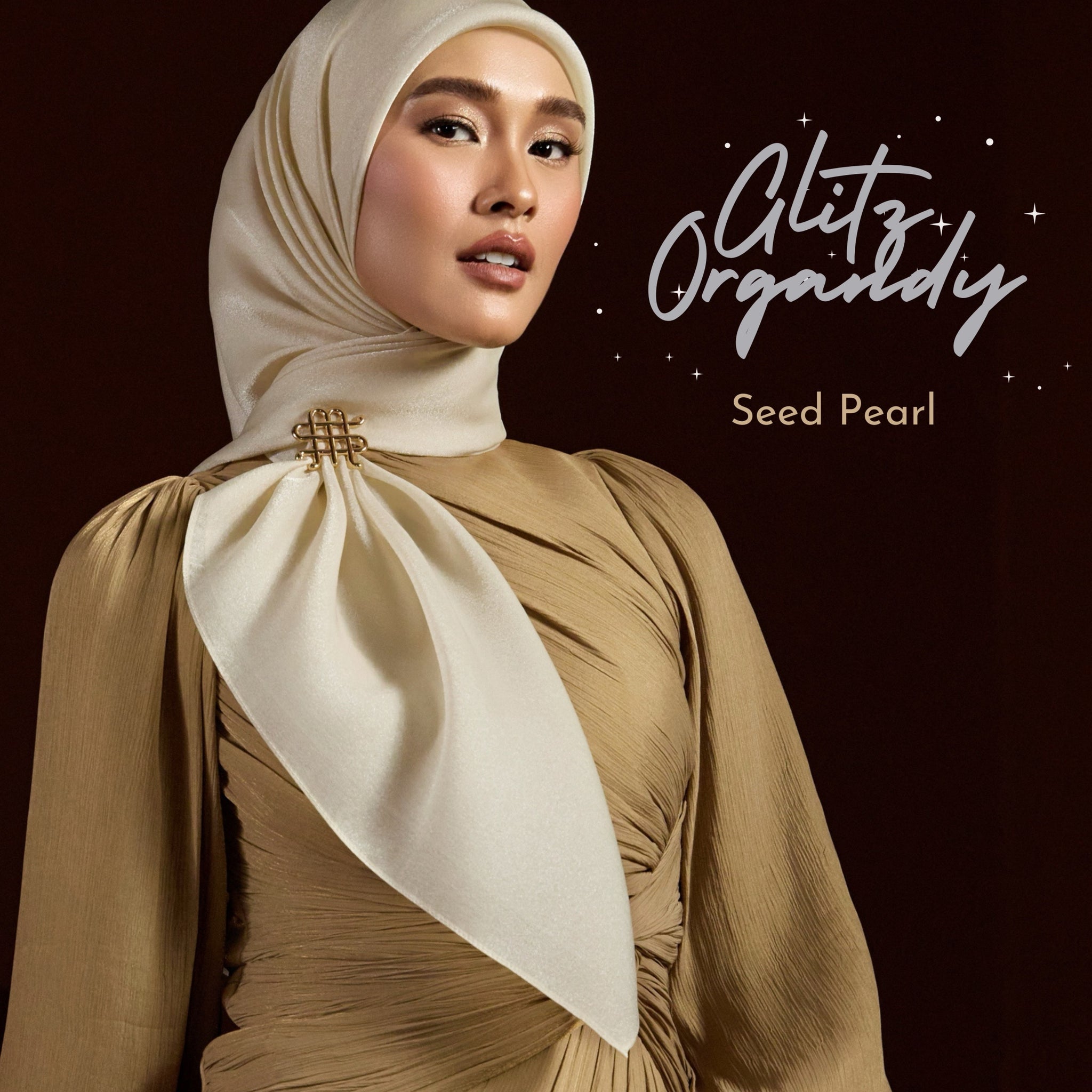GLITZ ORGANDY - SEED PEARL
