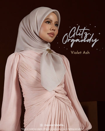 SCM GLITZ ORGANDY - VIOLET ASH