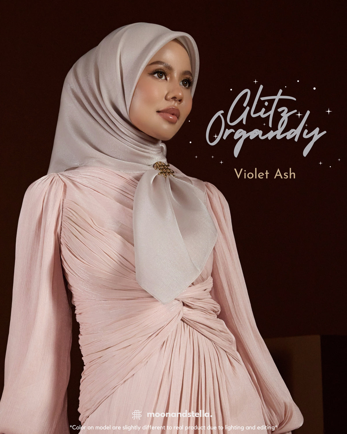 GLITZ ORGANDY - VIOLET ASH